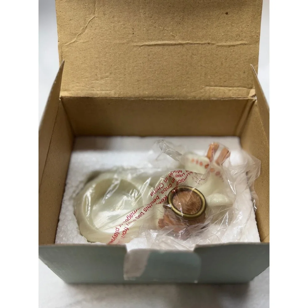 PartyLite Felicity Tealight Holder P8114 Angel Cloud Ceramic Candle Holder Box - Picture 5 of 7